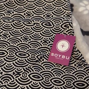 Soybu Black and White Mini Skirt for Cocktail